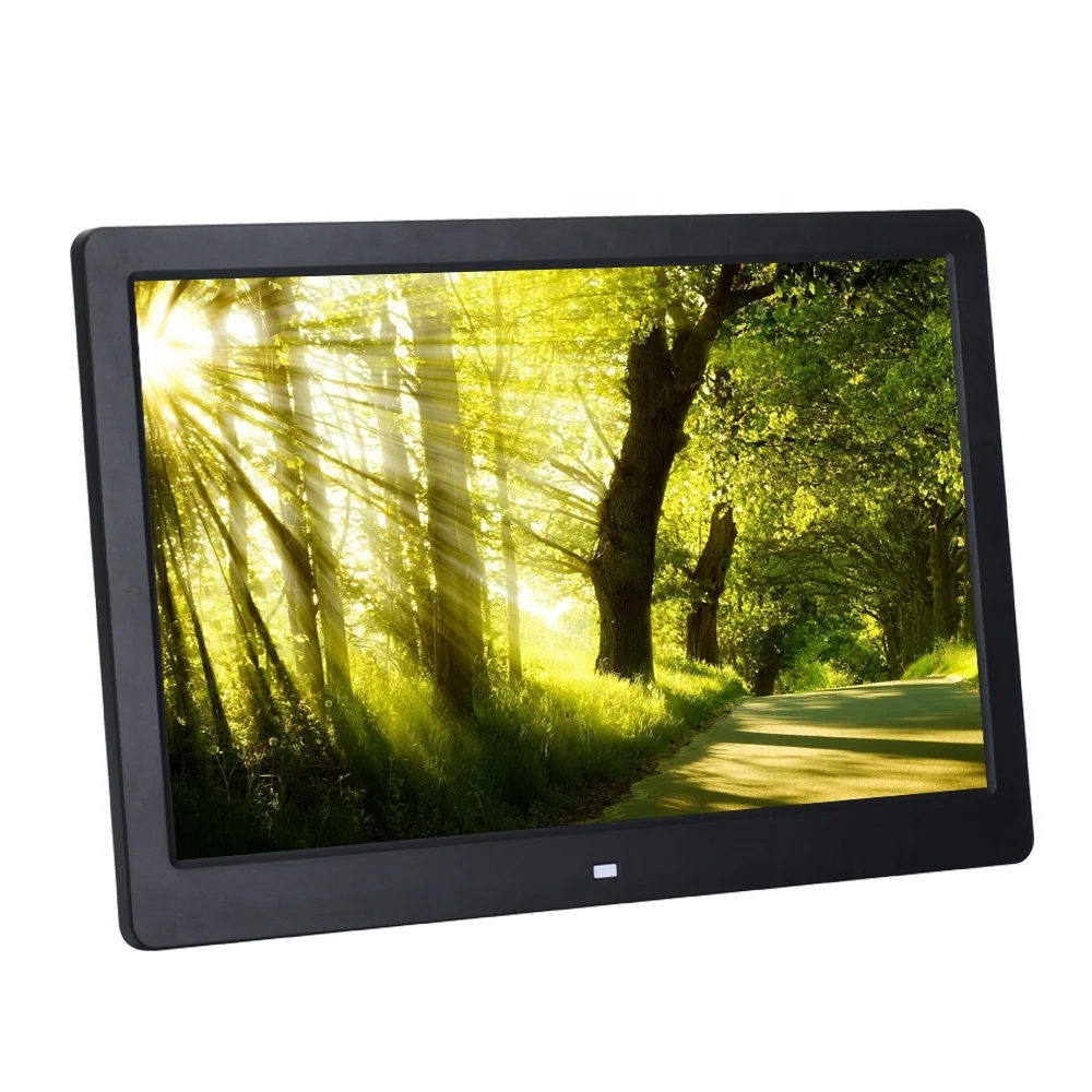 13inch lcd picture video digital picture frame black and white for advertising