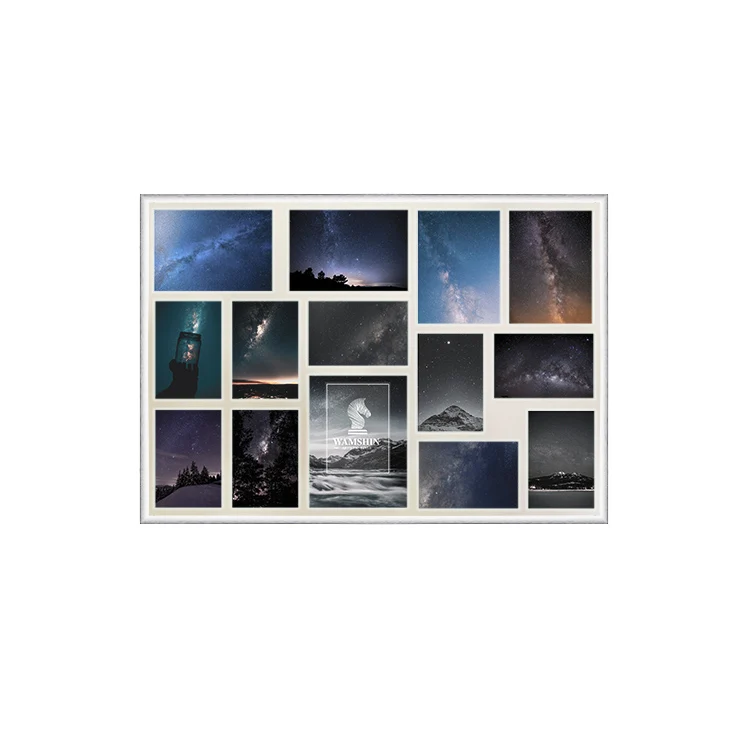 Customization Small Fresh Plastic Photo Collage Frame Living Room Sofa Background Hanging Picture Frame Wholesale