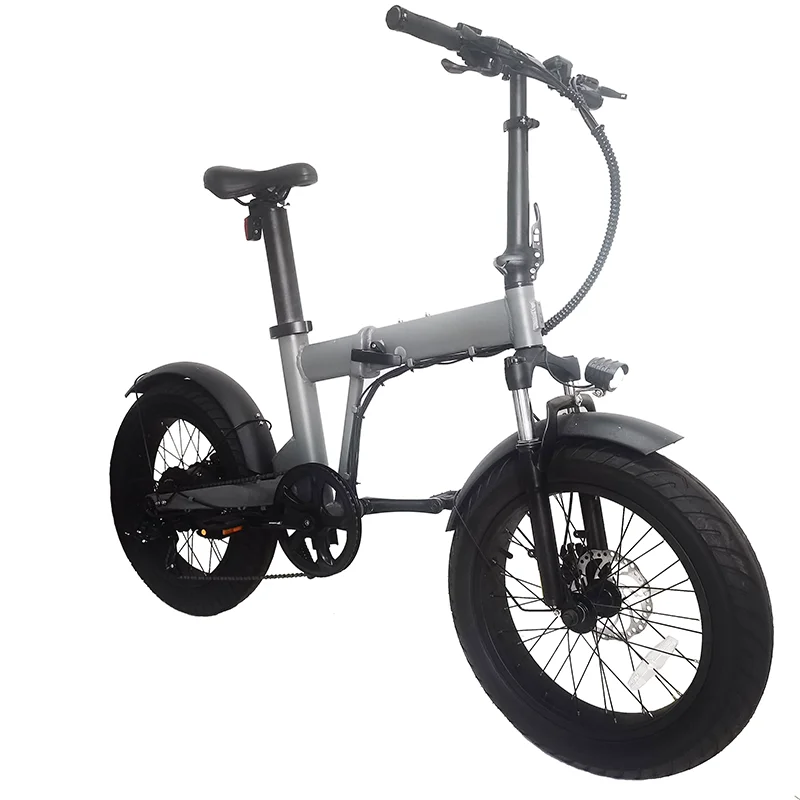 Naicsports 20-inch folding electric bike fat tire electric moped 36V 10.4ah lithium battery beach snow mountain bike