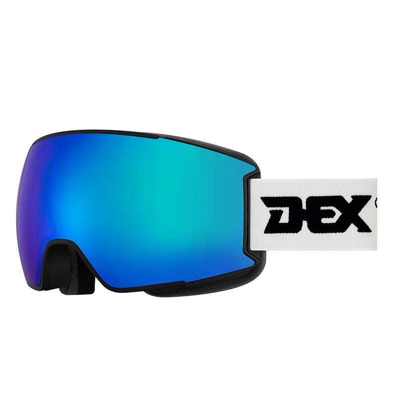DEX Sports Industry Custom logo Detachable lens design ski goggles otg anti fog snow boarding goggles customizable ski goggles