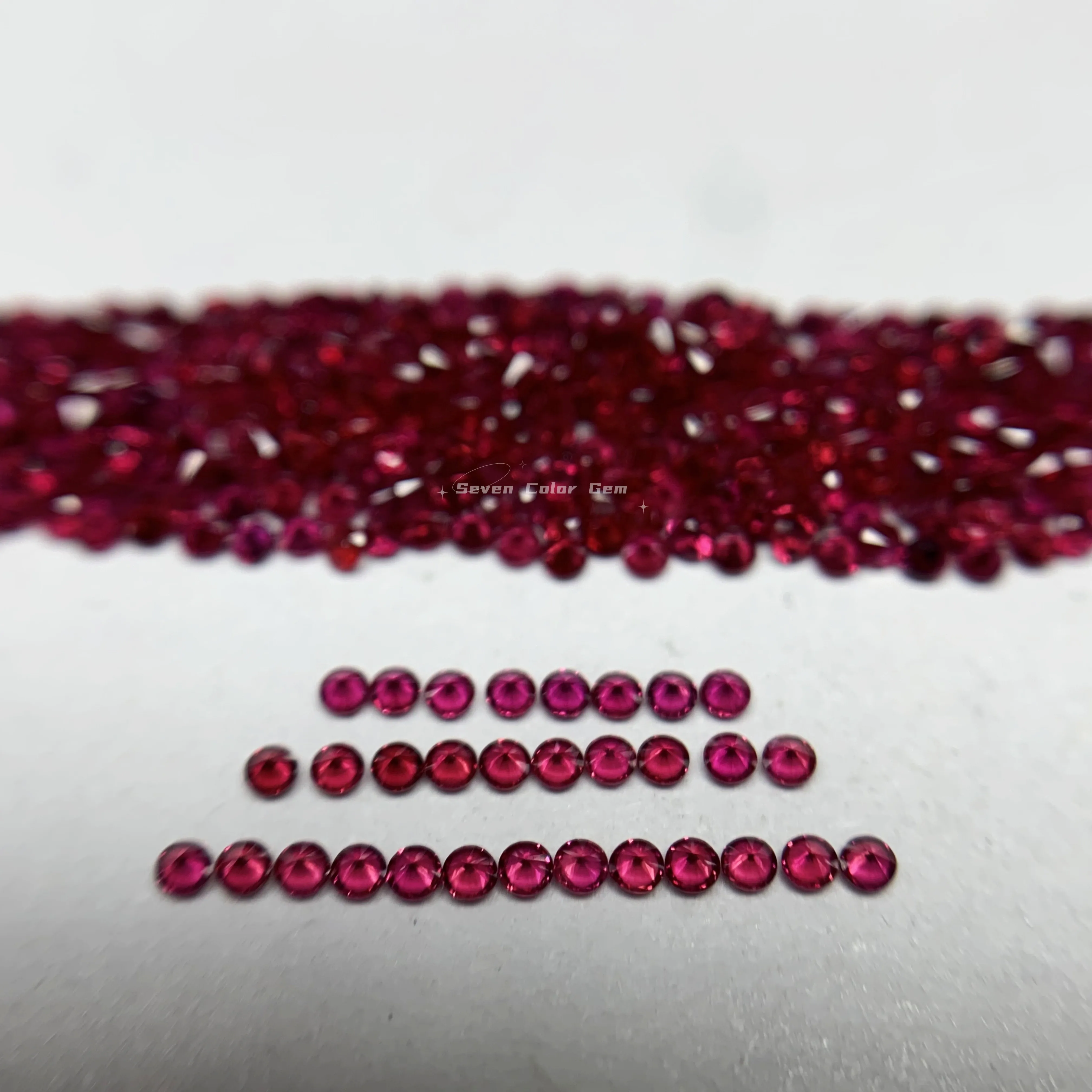 1mm Natural ruby gemstone pigeon blood ruby rose precious stone melee brilliant rough ruby natural loose gems