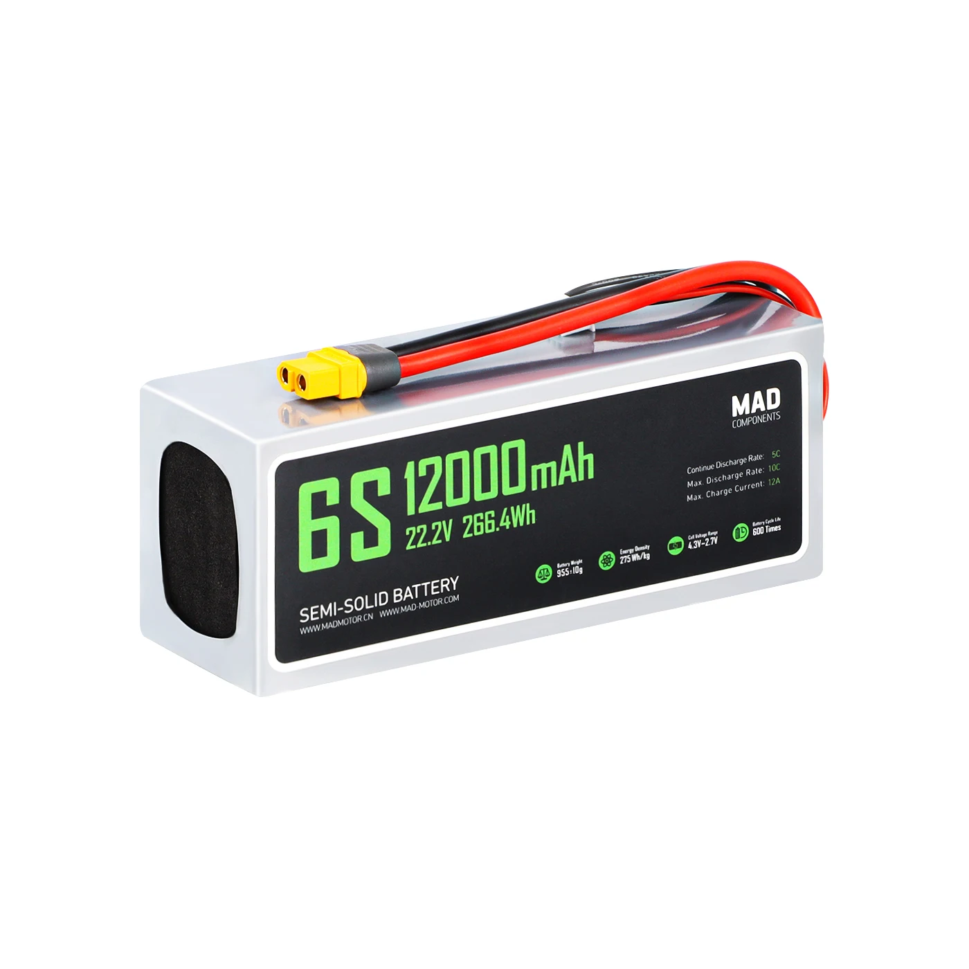 6S 12AhHigh Power Drone Solid State Lithium Battery 6s Lipo 10000/16000/22000/23000/30000mah 22.2v 100c Drone Battery For Fpv