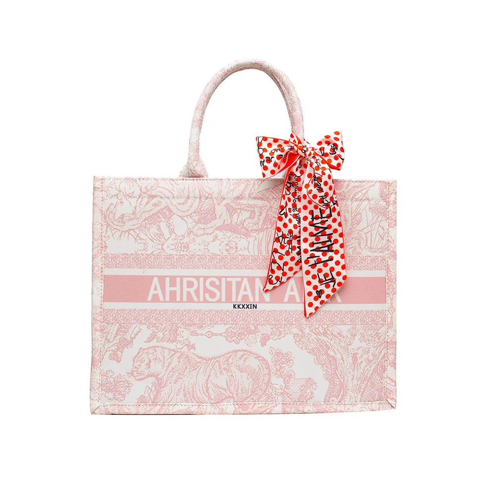 Top Version New Designer Ladies Handbags Pink Simple Shoulder Bag 1:1 Quality Luxury Tote Bag