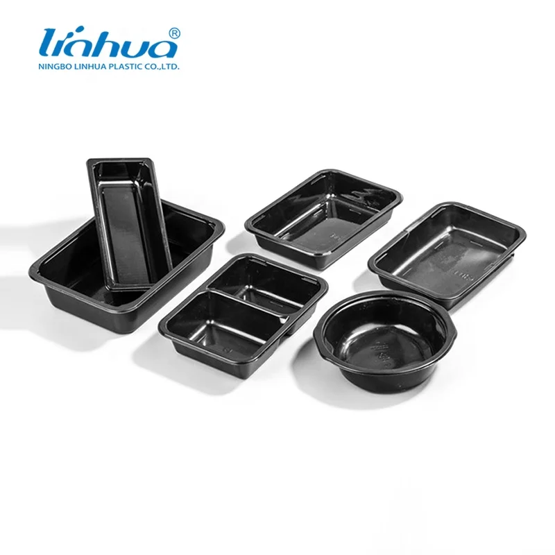 CPET Food Trays Micro Wave Food Pack Material Customized Vacuum Forming