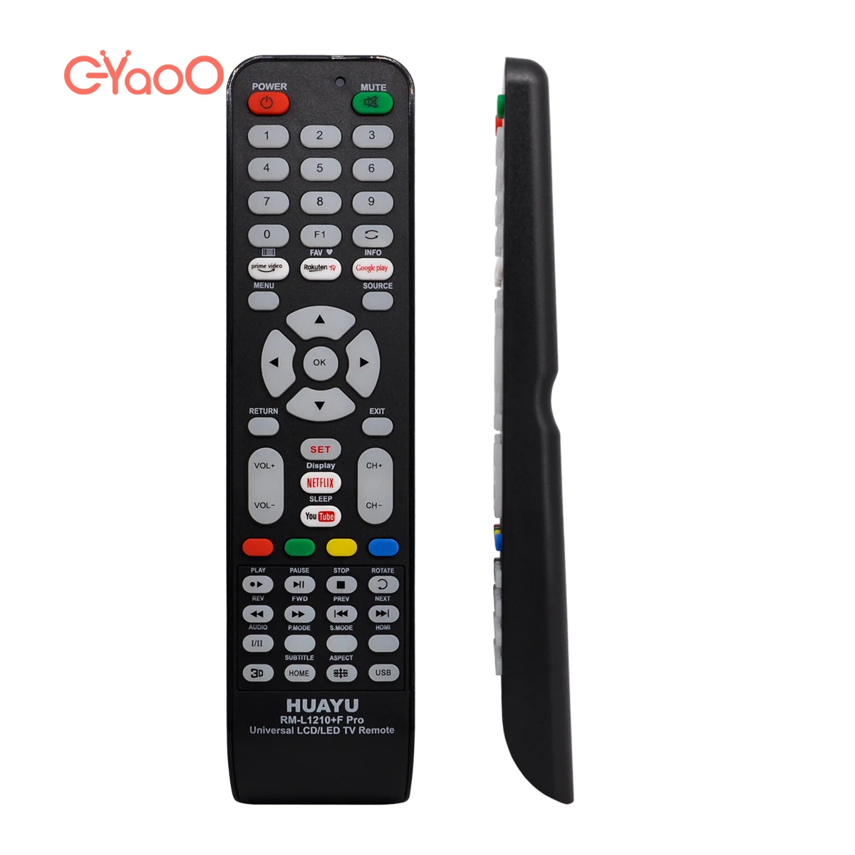 HUAYU RM-L1210+F PRO TV Controller Wireless Functions LED LCD Universal TV Remote Control