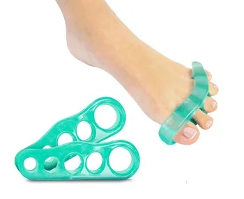 Hot selling silicone gel toe stretcher separator five toes separators for hallux valgus foot care