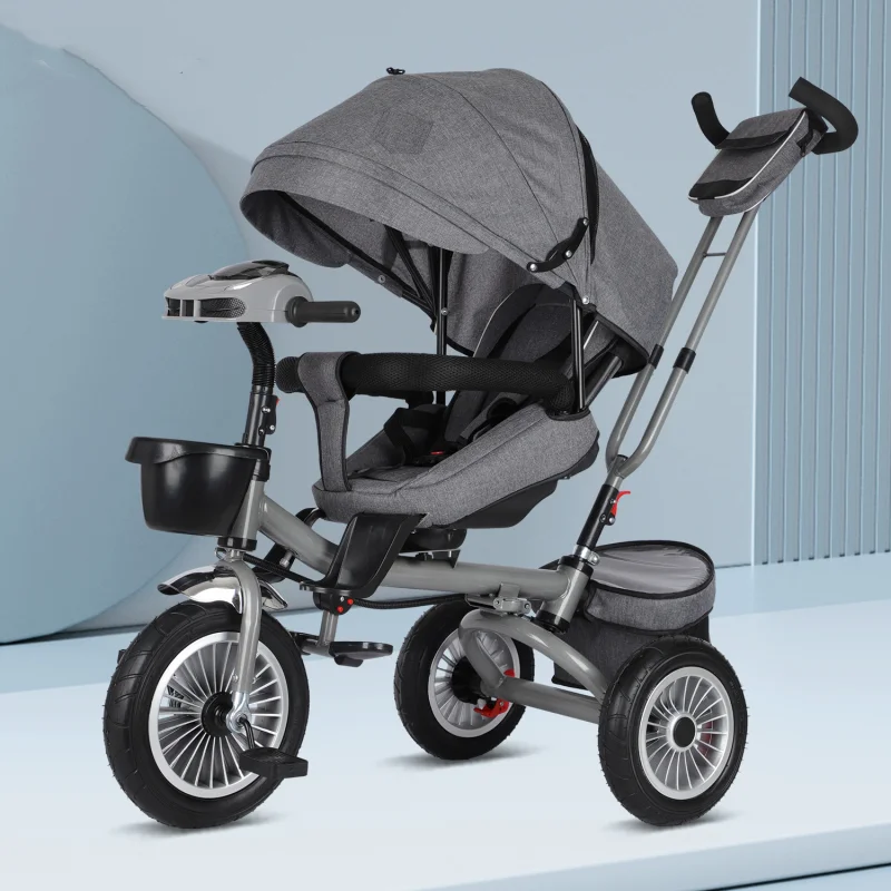 High Quality Hot Sale Best Selling Lovely New Baby Tricycle 4-in-1  Cheaper Tricycles for Babies of 1 year Folding Stroller