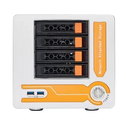 OEM ODM Aluminum Mini Computer Case 4Bay Hot swap NAS storage Server Case