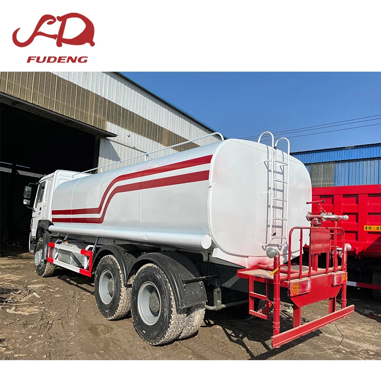 Water Truck second hand HOWO 4x2 6x4 20cbm Used Water 10wheels tanker Truck For Sale