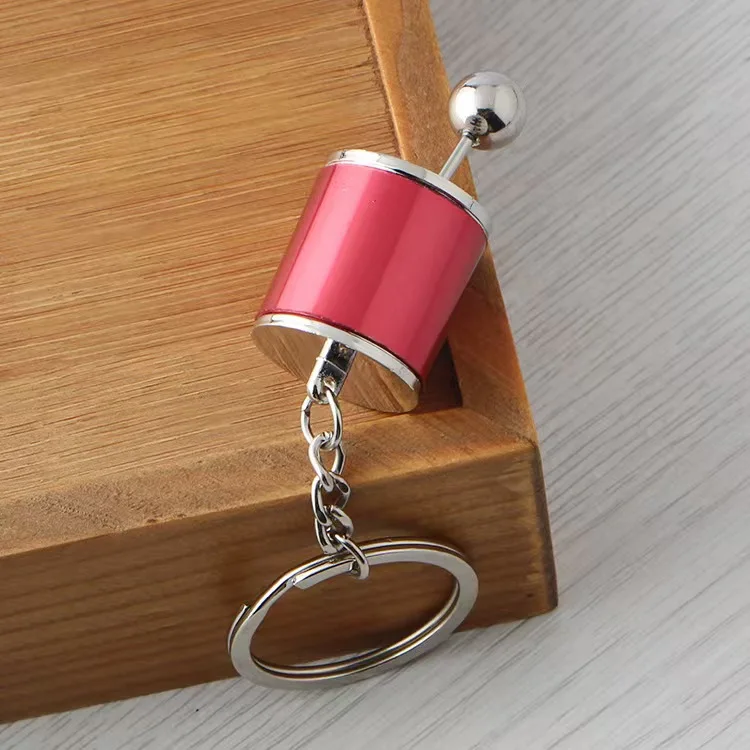 metal piston keychain Car Interior Accessories car portachiavi turbo gear hub pendant brake disc shock absorber keychain gift