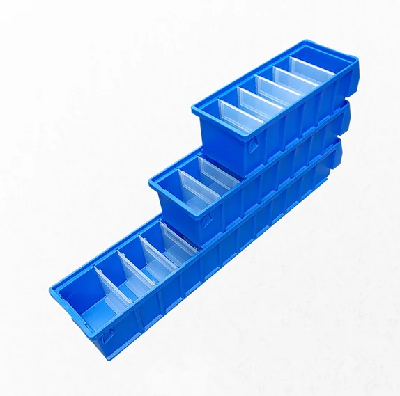 Large capacity parts storage box with partitions for  warehouse