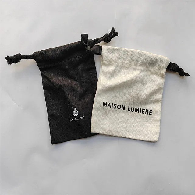 Wholesale Erringbone Twill Linen Cotton Dust Bags For Handbag Custom High End Wallet Purse Hat Shoe Perfume Dust Bags