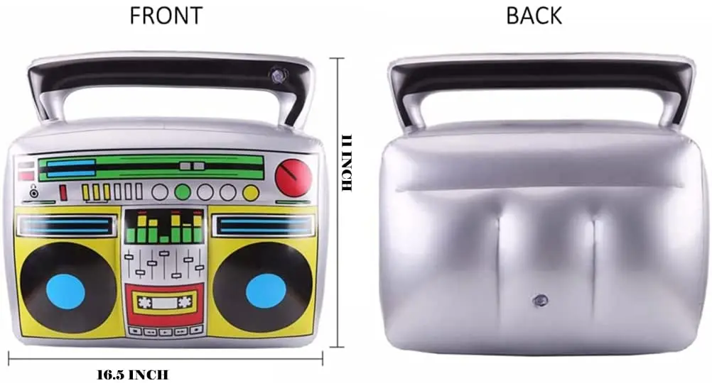 80S Vintage Theme Party 98 PCS Radio Guitar Balloons Arch Kit Colorful Microphone Disco Ball Balloon Garland Kit For Birthday