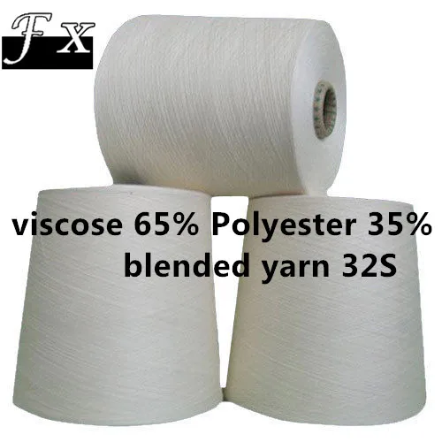 ПВ-полиэстер 32s 65% вискоза 35% смешанная пряжа