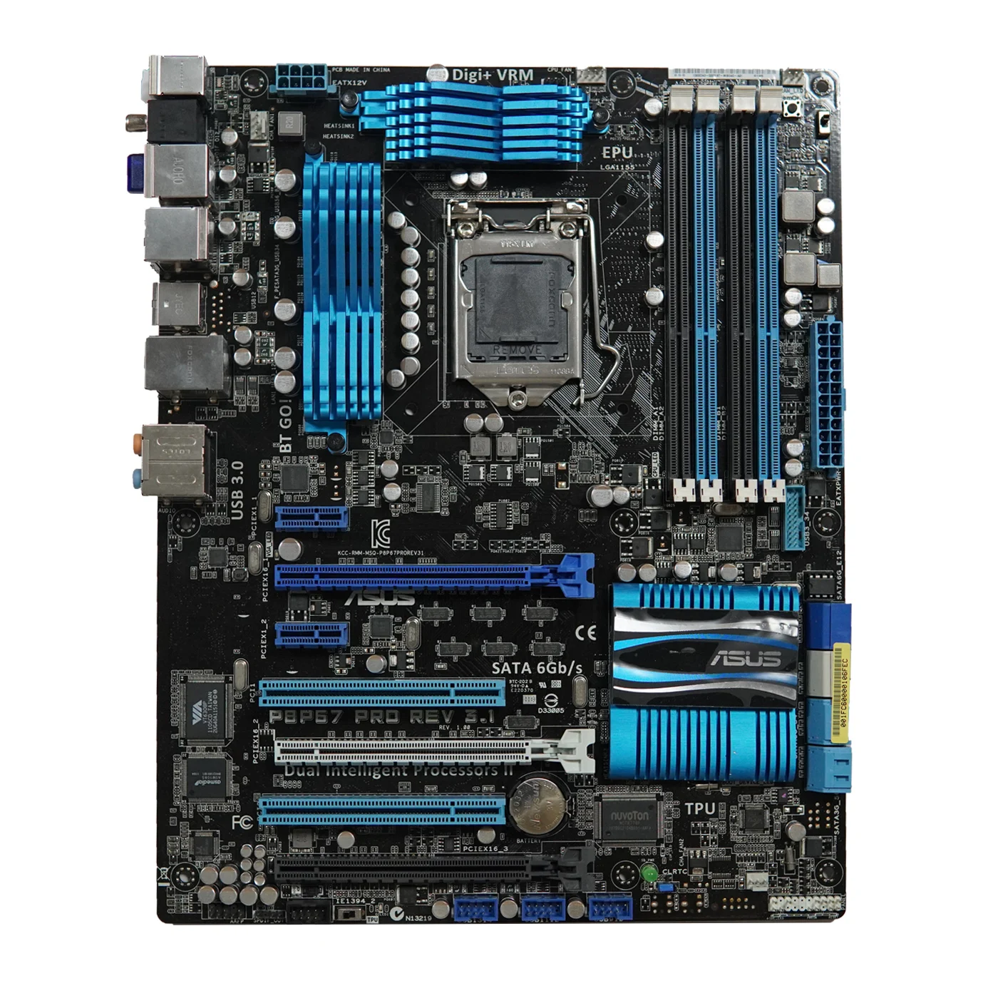 Материнская плата P8P67 PRO REV 3,1 DDR3 LGA 1155 USB2.0 USB3.0 32 ГБ, десктопная материнская плата