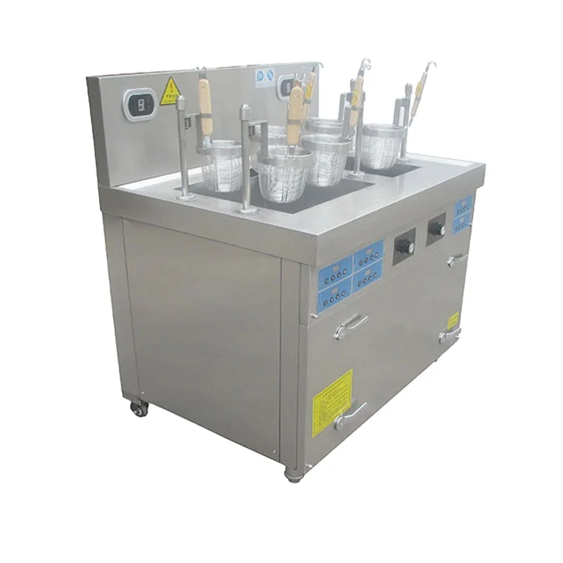 
 Ресторан кухонное 6 корзины из нержавеющей стали индукции наивысшей мощности автоматический макароноварка лапши  