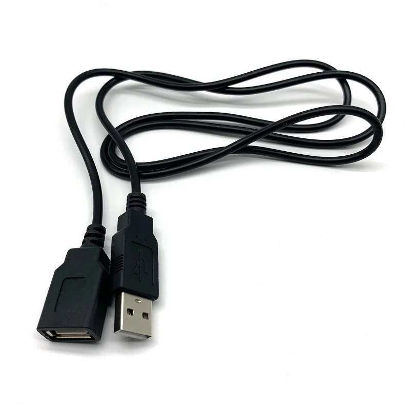  Черный Удлинительный кабель USB A папа-мама длиной 1