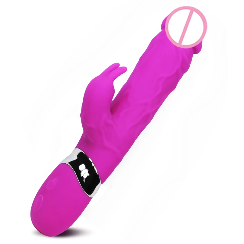 Amazon hot sex toys 7 frequency vibrating huge g-spot rabbit vibrator dildo for women
