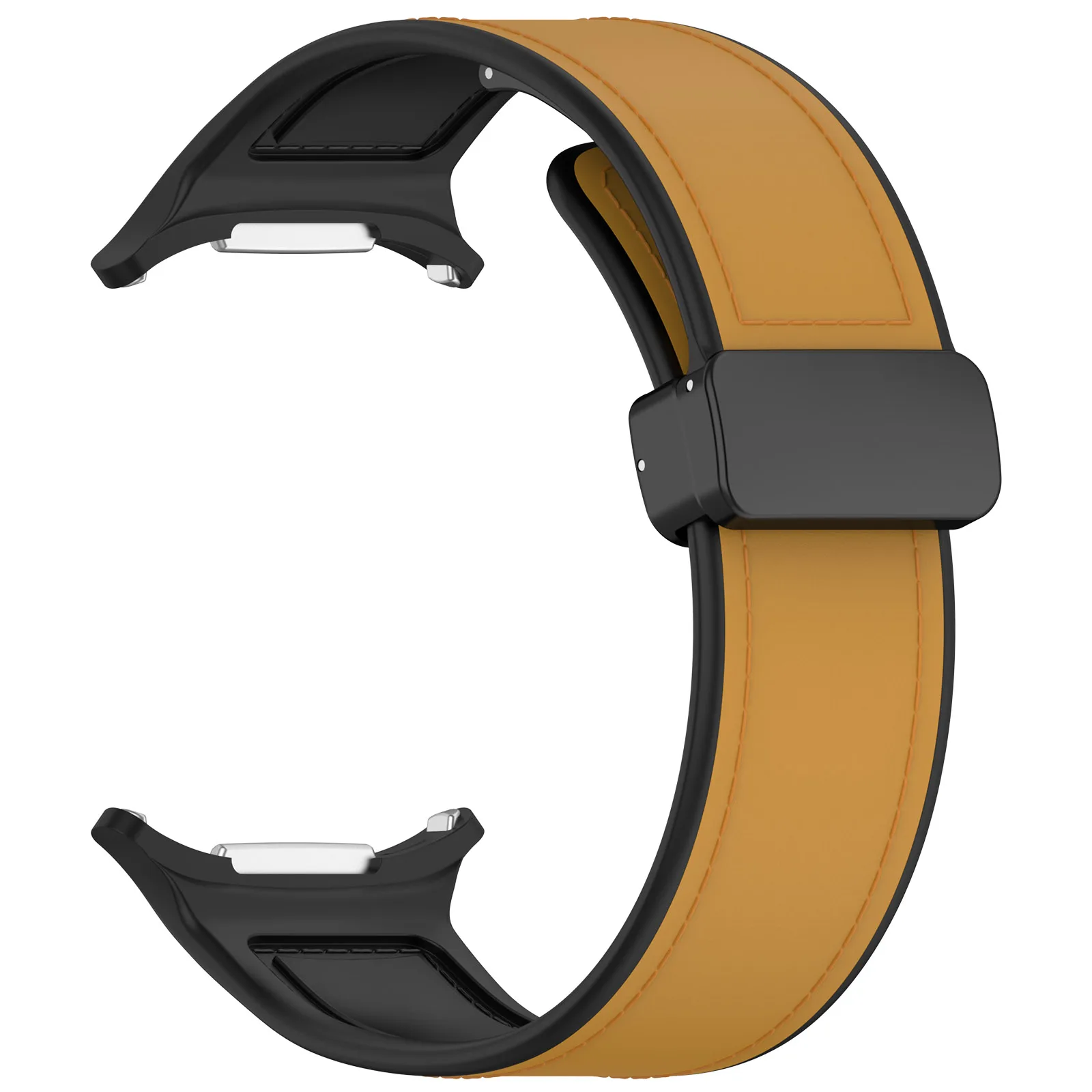 Для Samsung Galaxy Watch ультра 47 мм сменный ремешок на запястье Магнитная Складная пряжка силиконовый кожаный ремешок для часов
