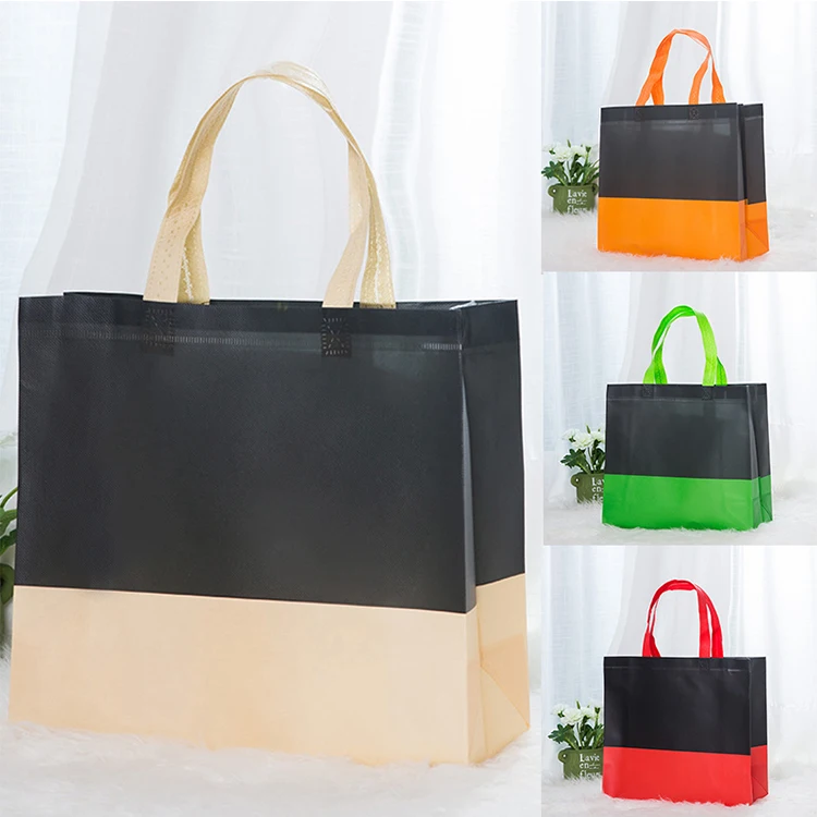 Factory direct supply cheap new fashion color high quality big promotional non woven laminated bag