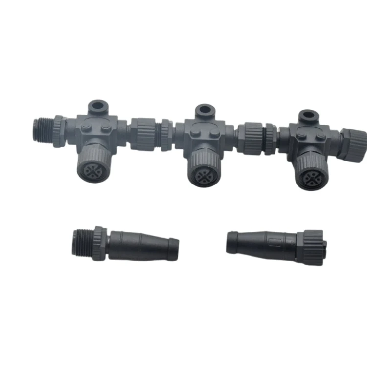 Custom Aviation Waterproof Cable NMEA2000 T-Connector M12 5Pin Power Fuse Cable