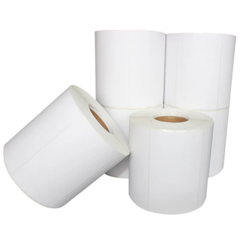 Whole Sale Thermal Printer Labels Printing Stickers Barcode Labels Product Stickers Shipping Label Rolls