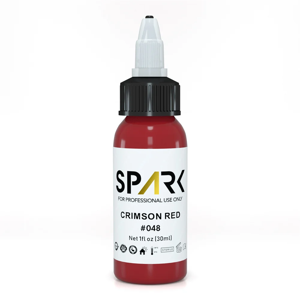 High Quality Deep Red Spark Tattoo Ink  Pmu Pigments Ink  Permanent Tattoo Inks Lipstick Red  Reach Standard for Tattoo