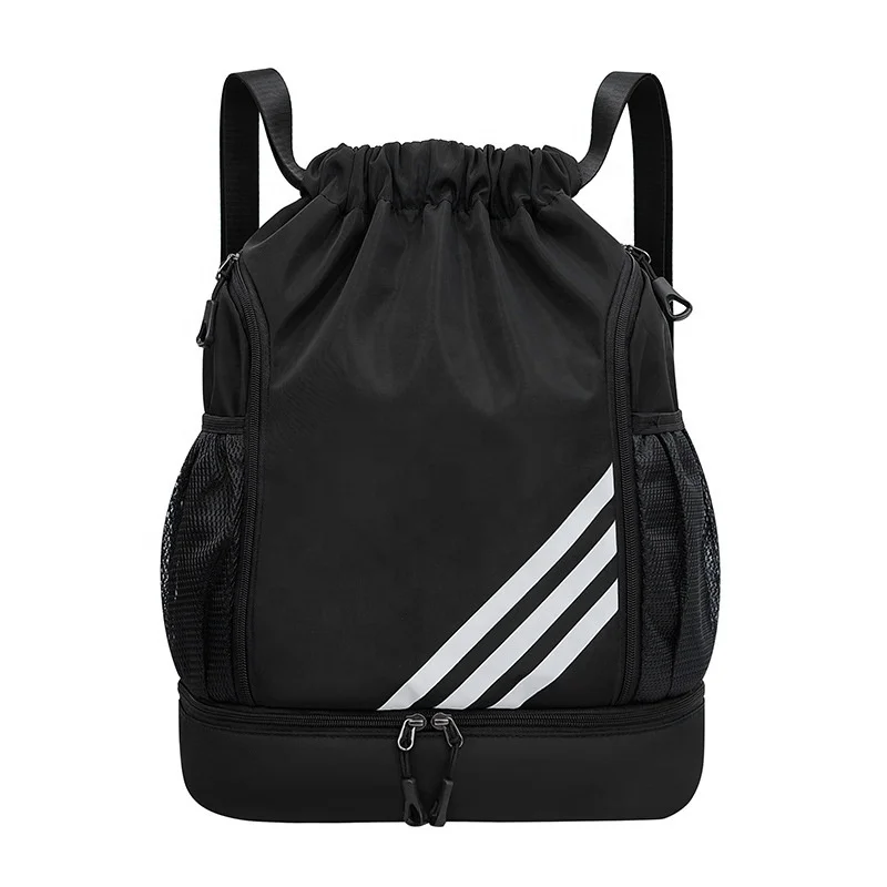 New drawstring pocket backpack, casual travel bag, large capacity folding backpack,  sports basketball bag for students