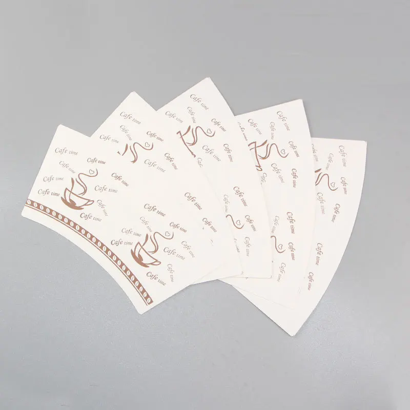 Hot Sell Food Grade PE Coated Customized color cup fan single double PE film single wall double wall Paper Cup Raw Mater