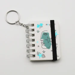 Easily Carry Mini Spiral Memo Notebook With Key Chain And Foil Craft Small Spiral Notebooks