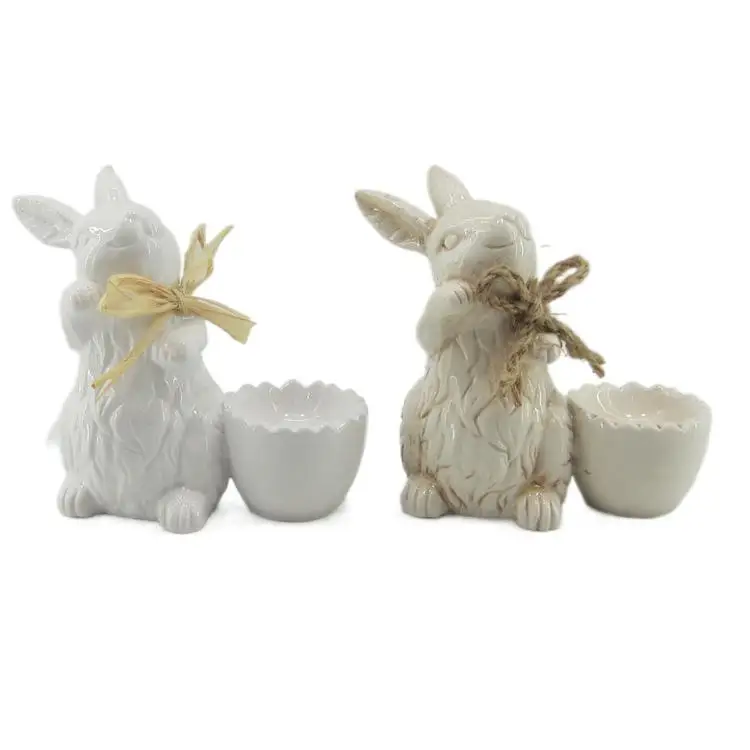 BSCI Audit Professional Factory Cup Bunny Easter Egg Ceramic Decoration With Best Price High Quality