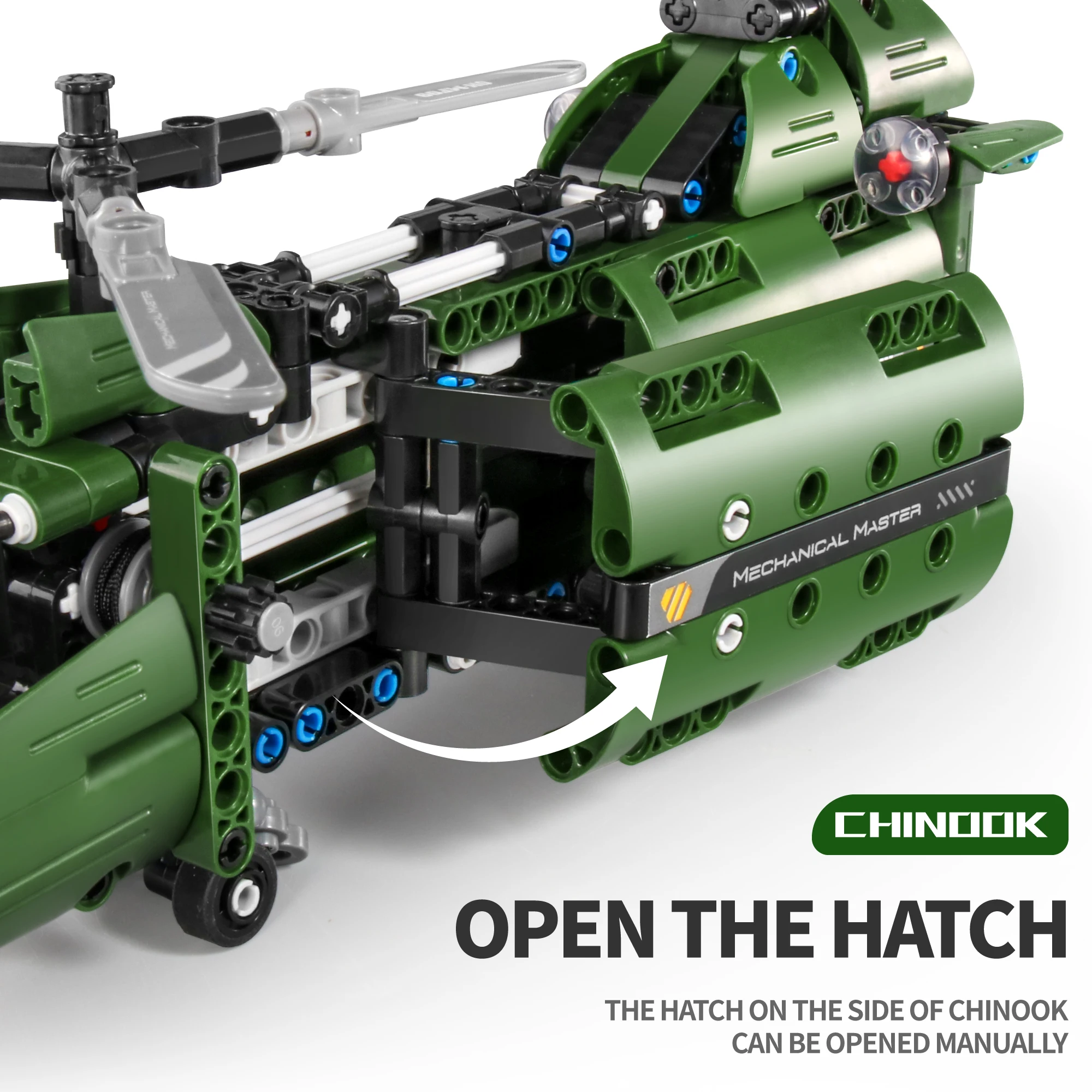 2 IN 1 Armed Helicopter Building Blocks Transport Plane Aircraft Model Building Toys Sets Gifts for Boys Adults(393pieces)