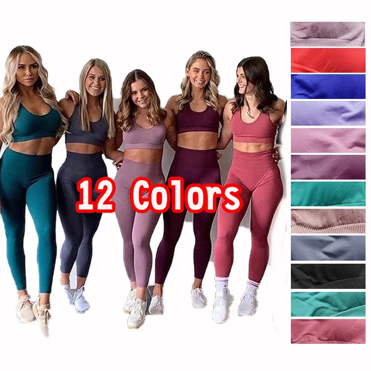 Activewear Two Piece Set Women Seamless Yoga Leggings And Bra Camouflage Fitness Sports Gym Workout Yoga Set