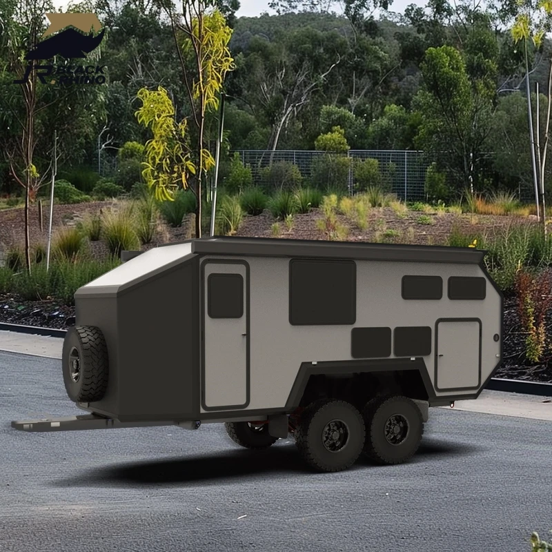 Fashionable design travel trailer fiberglass microwave wheels wholesale family offroad foldable frames camper rv travel trailer