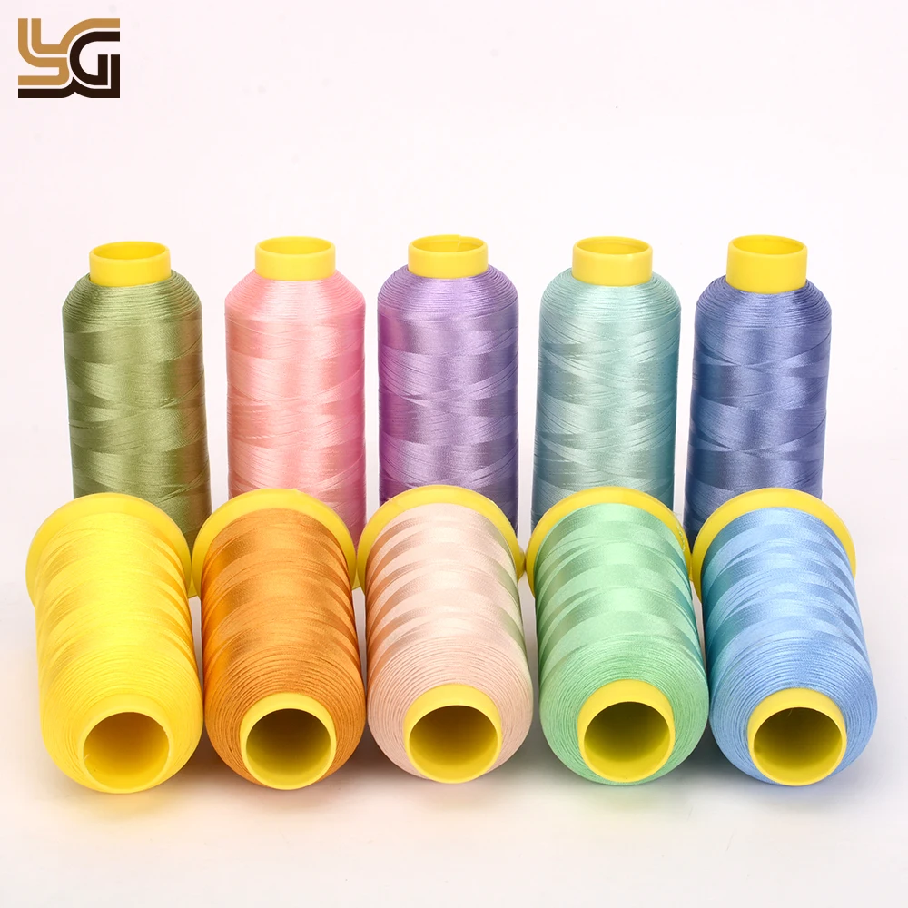 120D/2 Embroidery Thread 5000yards High Tenacity polyester embroidery thread for bag clothes embroidery
