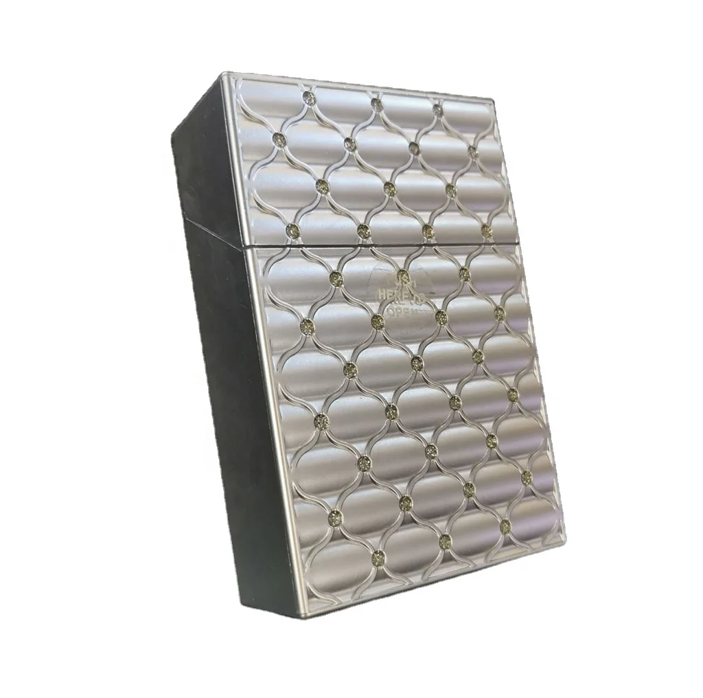 85 длинная автоматическая алмазная вставка пластиковый портсигар с внутренней пряжкой