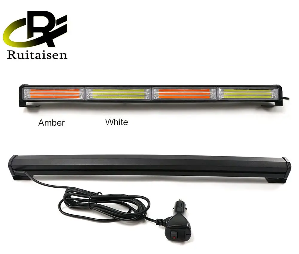 36W TO 180W COB LED WORK LIGHT BAR BEACON CAR TOW TRUCK EMERGENCY WARNING STROBE LIGHT AMBER YELLOW flashing light