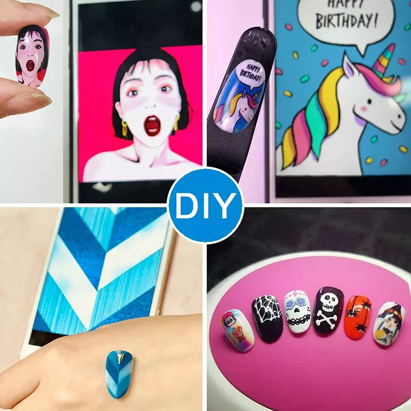 Переносное оборудование для ногтей O2Nails V11 маникюрного салона портативный принтер работы с Wi-Fi функцией «сделай сам»