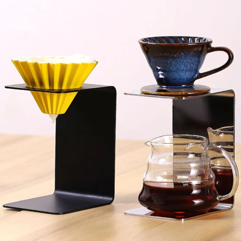 NEW Pour Over cup Metal Coffee Filter Display Stand Rack Coffee Dripper Stand