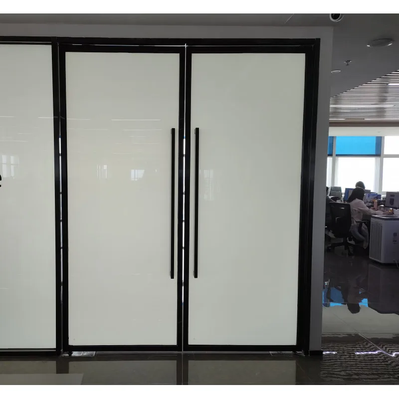 Aluminum glass smart magnetic sliding door lock door and window shower room bathroom partition laminated pdlc smart glass
