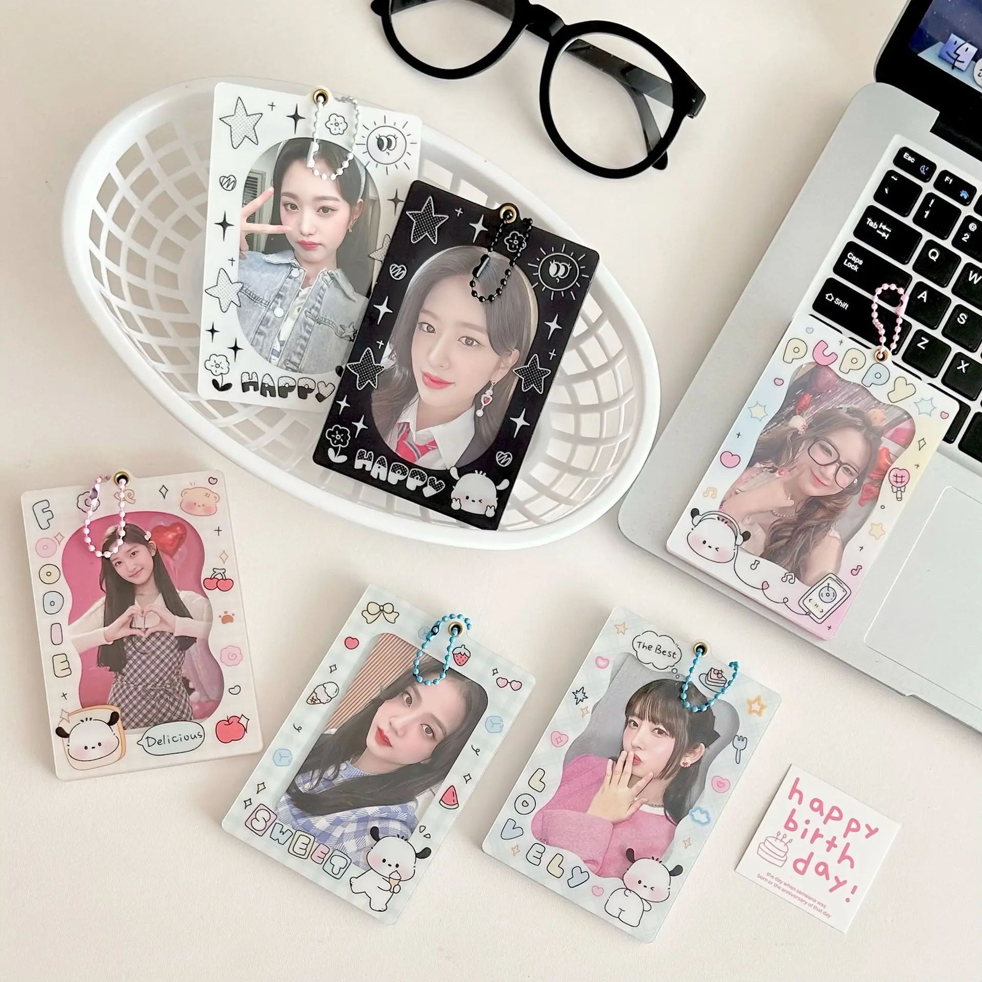 Double-Sided Acrylic Magnetic PC Holder K-pop Photocard Holder for Acrylic Photocards Card Holders