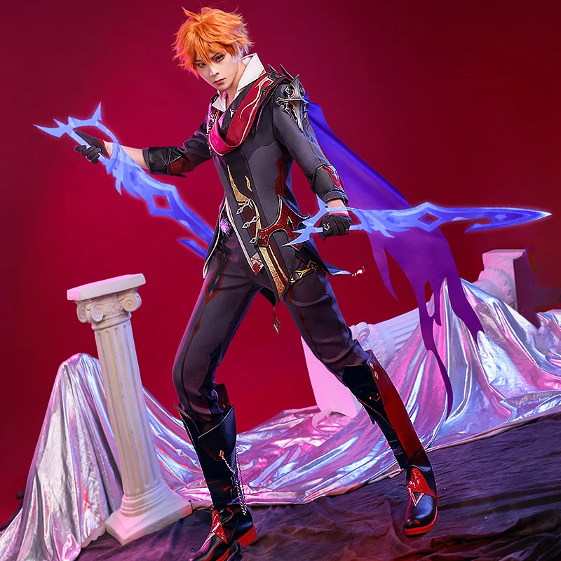 IN STOCK Tartaglia Ajax Childe Cosplay costume Game Genshin Impact cosplay Christmas Halloween party outfit Wig shoes