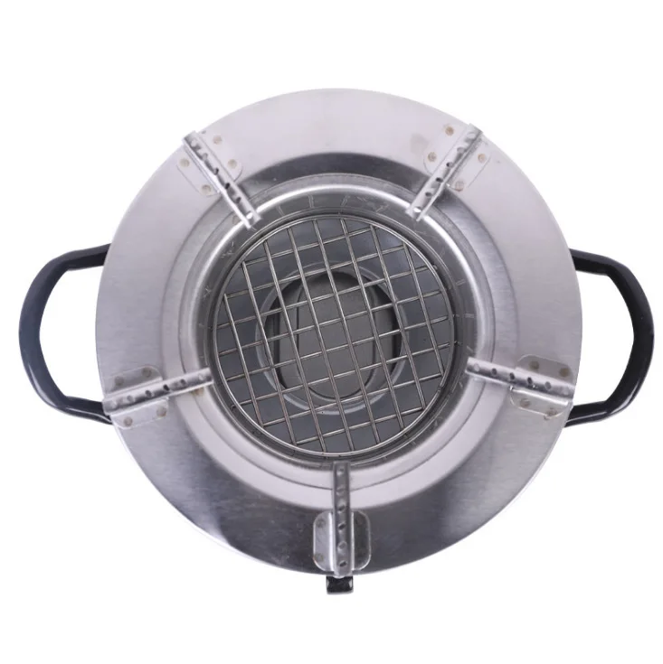 Kingpool Portable Outdoor Stainless Steel Charcoal Stove Smokeless Rocket Stove BBQ Barbeque Grill Camping Wood Burning Stove