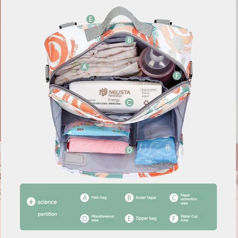 Baby stroller hanging bag multifunctional outgoing one-shoulder mommy bag waterproof mother and baby