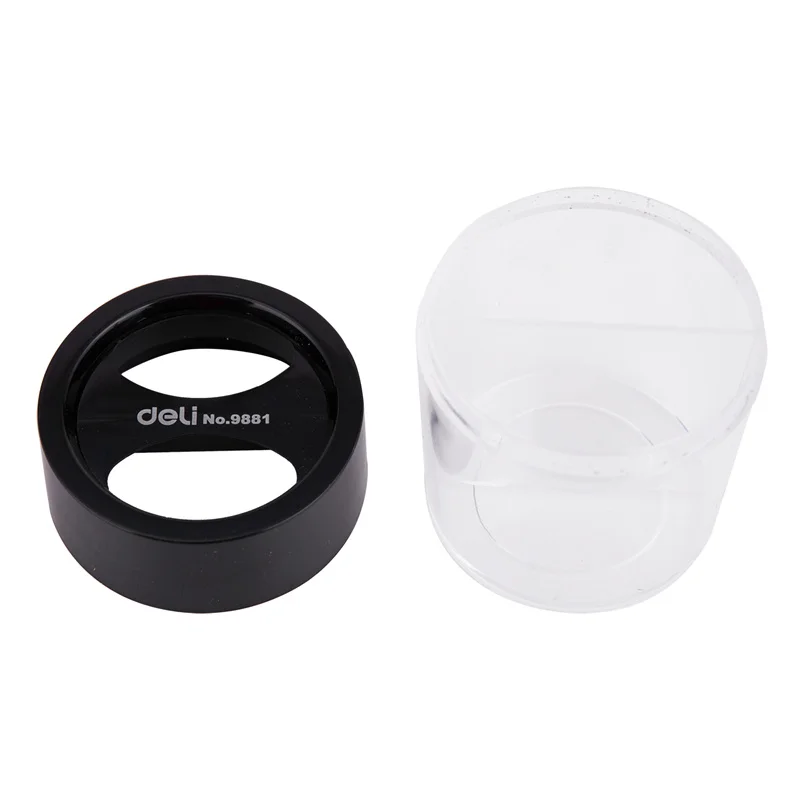 deli E9881 # portable durable clip dispenser storage supplies # 58 * 75mm # black