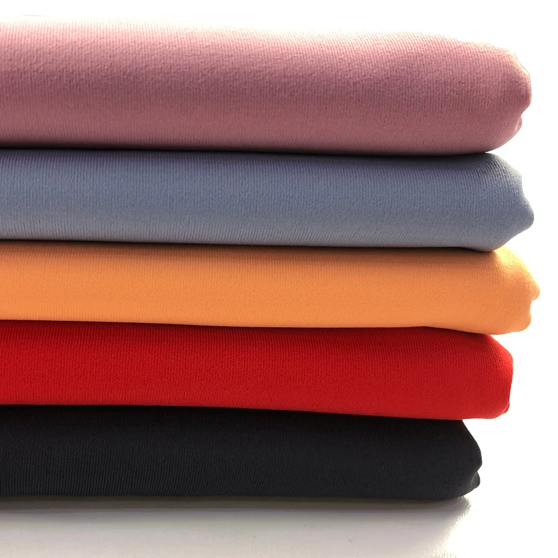 Spot supply high quality stretchy naked-sensation spandex circular nylon knitted interlock sportswear fabric for tennis wear