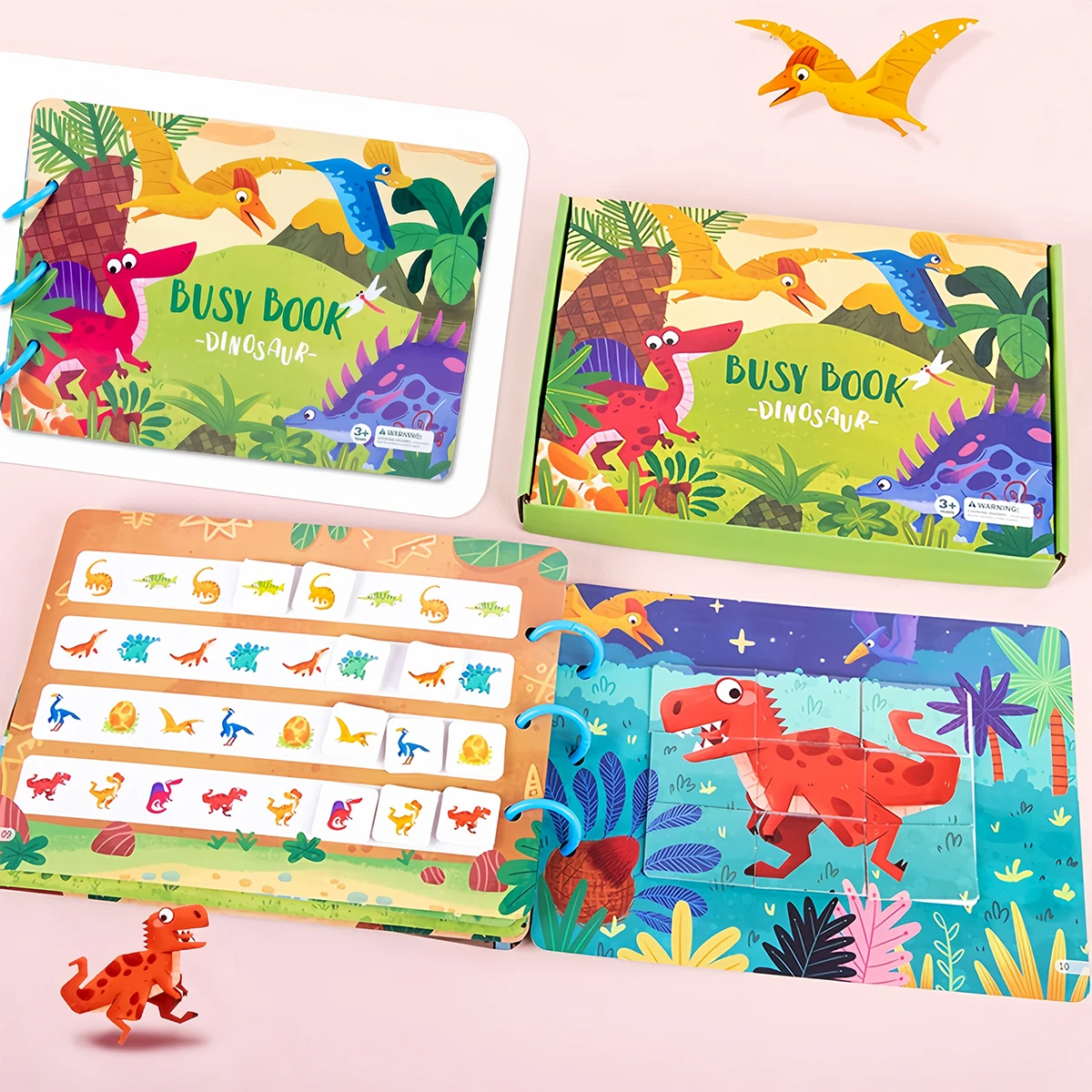 Paper Quiet Activity 3d Puzzle Board Match Sensory Montessori Children Education Preschool Learning Book Toys For Kid Girls Boys