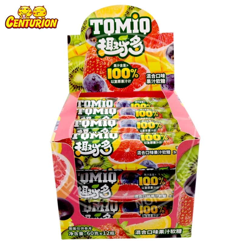Wholesale natural juice Mixed fruit flavored bucket vegan Gummy Jelly Halal Sweet Candy