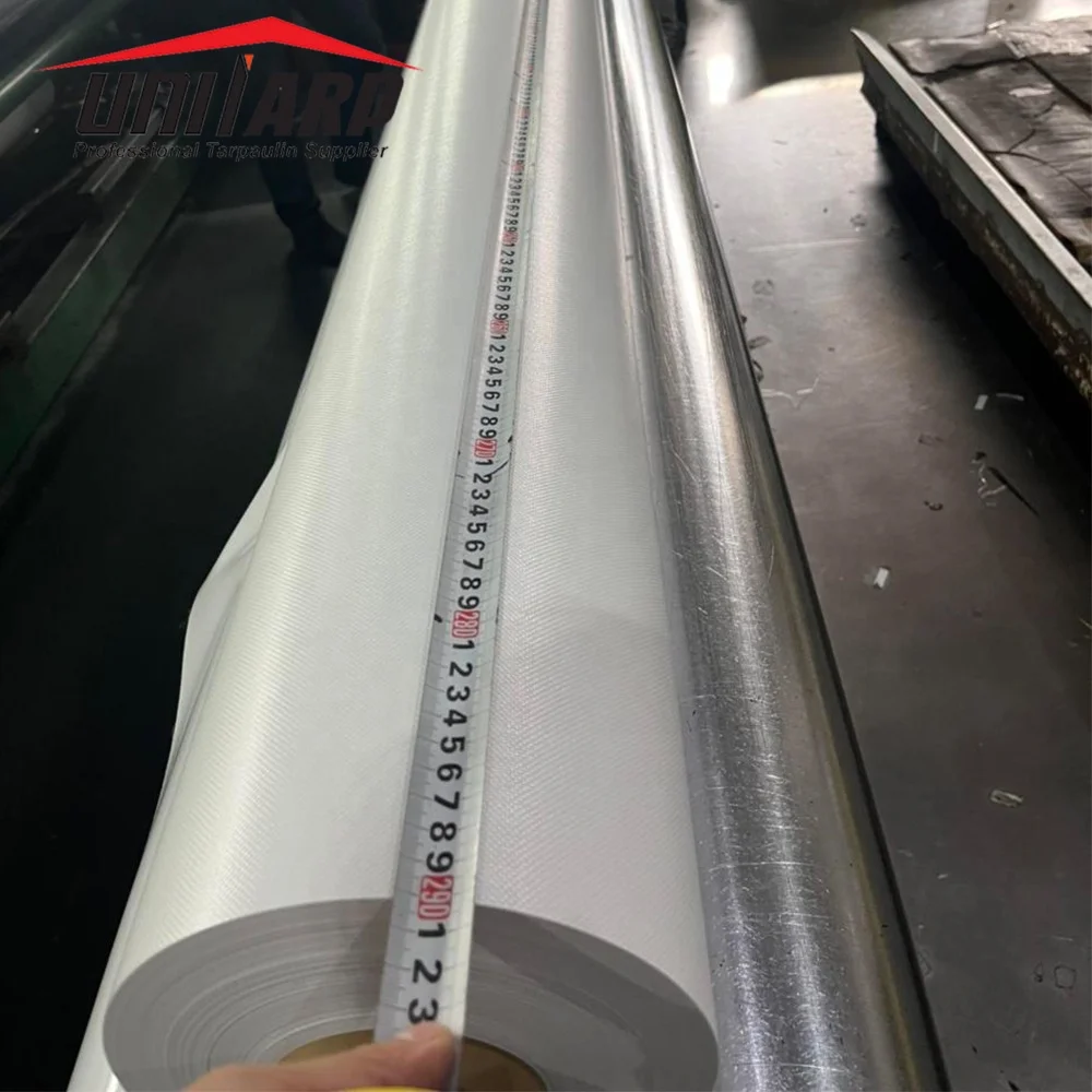 4m wide 550gsm 700gsm 800gsm 1000D 23*23 PVC knife coated canvas tarpaulin truck vinyl tarps