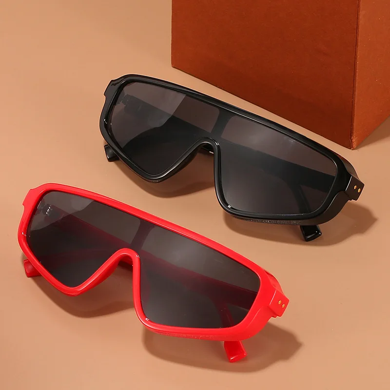 2024 New Integrated Lens Sunglasses European and American Fashion Sports Sunglasses Customized Logo for Men and Women Glasses